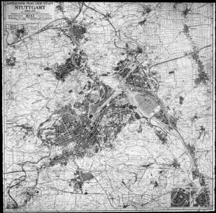 Stuttgart, Karte von 1932