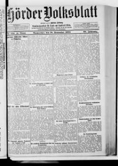 Hörder Volksblatt. 1884-1934