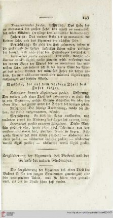Zergliderung der Ligamente des Beckens und der Gelenke der untern Gliedmaßen