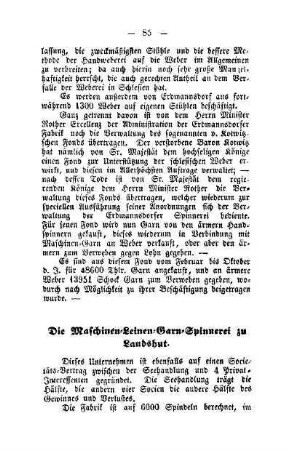 Die Maschinen-Leinen-Garn-Spinnerei zu Landshut