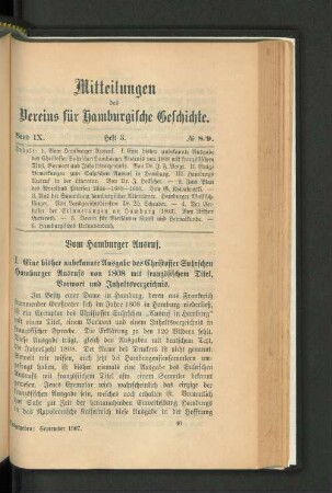 Vom hamburger Ausruf.