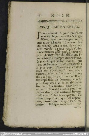 Cinquieme Entretien