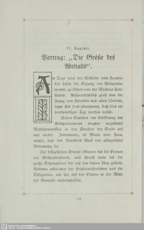 15. Vortrag: "Die größe des Weltalls".