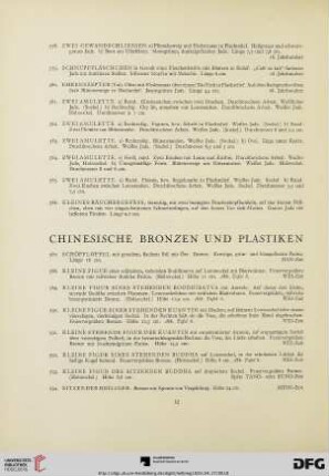Chinesische Bronzen und Plastiken (Nr. 587-607)