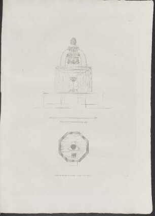 Pl. 16. Fontaine Du Palais De L'Archevêque A Messine.