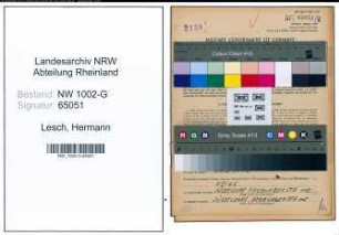 Entnazifizierung Hermann Lesch, geb. 19.03.1909 (Polsterer)