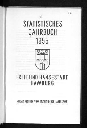 1955: Statistisches Jahrbuch