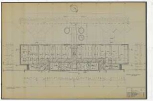 Zentralbibliothek der Landbauwissenschaft, Bonn Neubau: EG, Bauteil II, Leuchten, 1:50