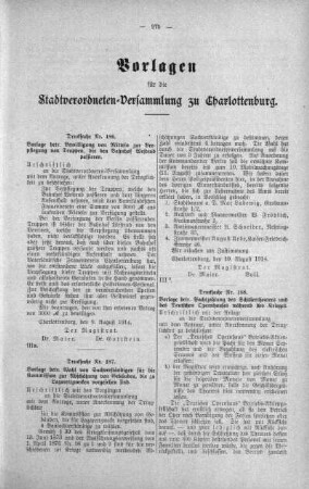No. 15. (185-191) (186,187,188.), 12. August 1914