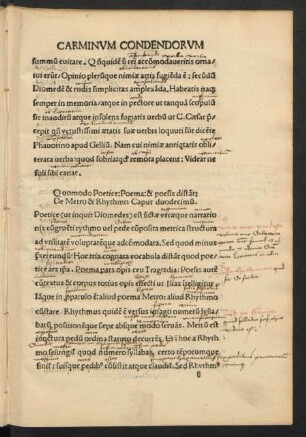 Quomodo Poetice: Poema: & poesis dista[n]t: De Metro & Rhythmo Caput duodecimu[m].
