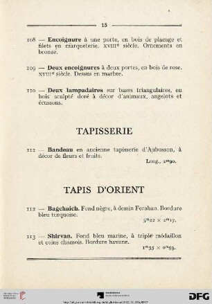 Tapisserie (Nr. 111)