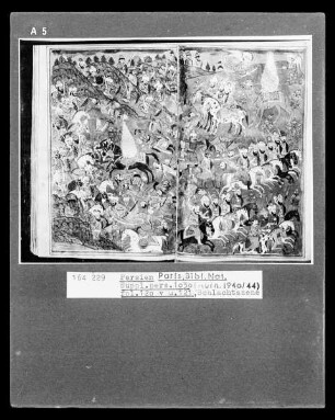 Suppl. pers. 1030: Fol. 120 v: Schlachtszene