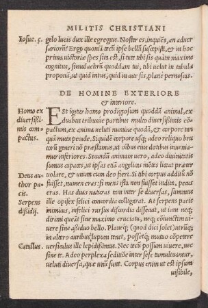 De Hominie Exteriore et interiore.