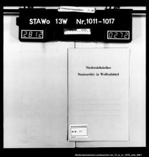Grundsteuerrolle der Commune Engerode für das Jahr 1811