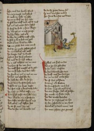Der Hausherr tötet die Schlange; (Von der Schlange im Haus, Kapitel XIII nach Pfeiffer)