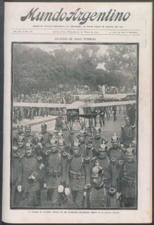 Exequias de Jorge Newbery [Fotografía] : La Escuela de Aviación Militar