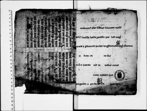 Handschriftenmakulatur (Antiphonar)