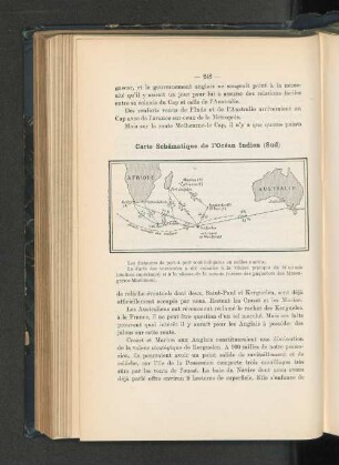 Carte Schématique de l´Océan Indien (Sud)