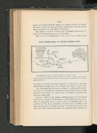Carte Schématique de l´Océan Indien (Sud)