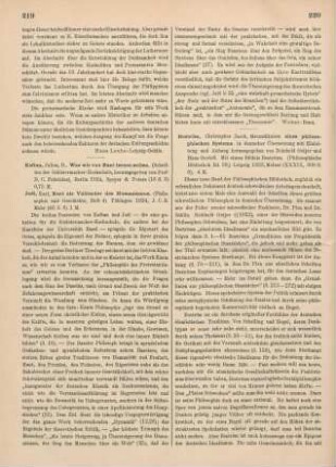 220-221 [Rezension] Boström, Christopher Jacob, Grundlinien eines philosophischen Systems