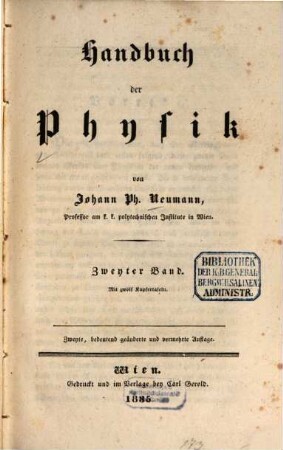 Handbuch der Physik. 2