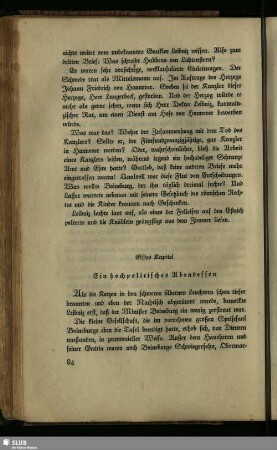 Elftes Kapitel: Ein hochpolitisches Abendessen