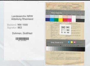 Entnazifizierung Gottfried Dohmen, geb. 21.03.1896 (Bauschreiner)