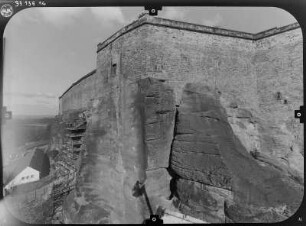 Königstein. Festung (1589-1591; P. Buchner). Südwestseite (Teilansicht)