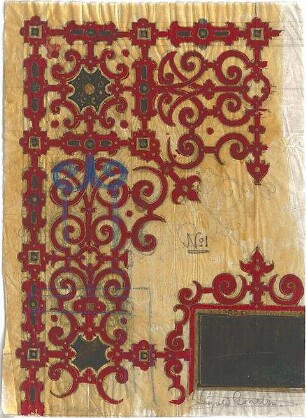 Gmelin, Leopold; Sammlung Gmelin: Handzeichnungen - Folio 5 - Dekoration (Detail)