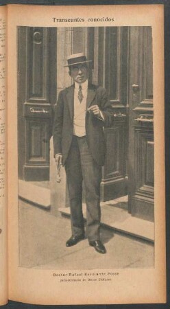 Doctor Rafael Escalante Posse, subsecretaria de Obras Públicas - [Retrato] : Transeúntes conocidos