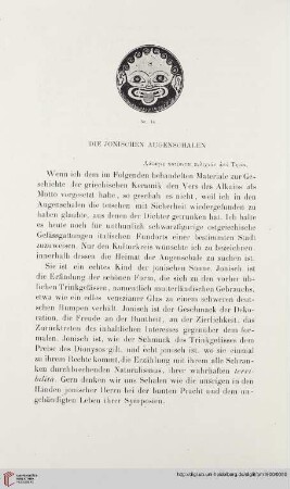 25: Die jonischen Augenschalen
