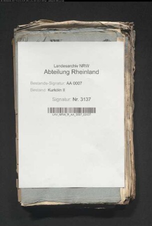 Kurkölnische geistliche Verordnungen (ungedruckt)