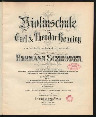 Violinschule [op. 15]