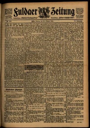 Ausgabe vom Freitag, den 28. Oktober 1904.