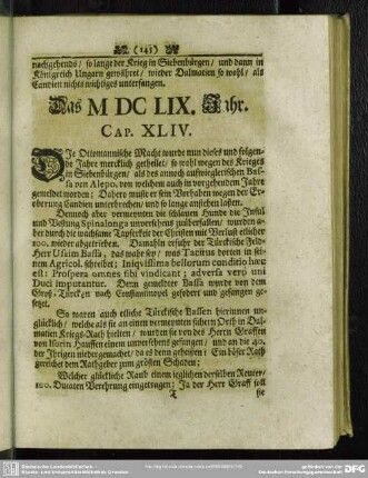 Das MDCLIX. Jahr