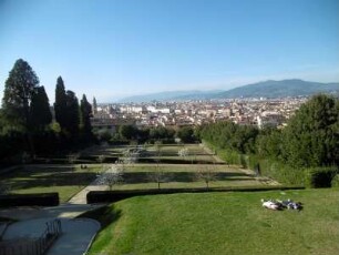 Florenz: Stadtansicht vom Boboli-Garten (Giardino di Boboli)