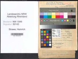 Entnazifizierung Heinrich Strawe , geb. 19.08.1892 (Lehrer)