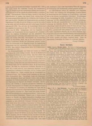 174 [Rezension] Oehler, Auguste, Theodor Oehler