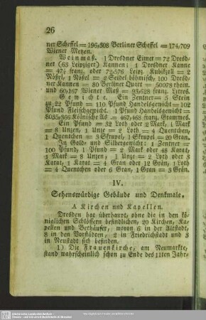 IV. Sehenswürdige Gebäude und Denkmale