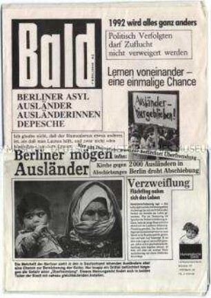 Quartalszeitschrift der Humanistischen Union zur Asyl-Problemataik