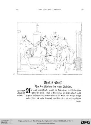 Fünftes Stück: Von der Malerey der alten Griechen