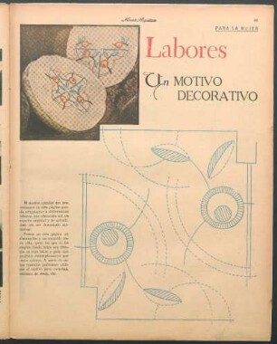 Labores [Dibujos] : Un motivo decorátivo