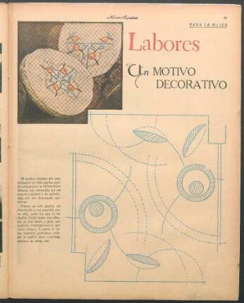 Labores [Dibujos] : Un motivo decorátivo