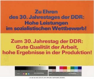 Originaltitel: Zu Ehren des 30. Jahrestages der DDR