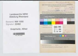 Entnazifizierung Alfred Gnichwitz, geb. 03.05.1892 (Kriminalsekretaer)
