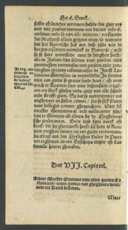 Dat VII. Capittel.