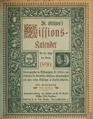 Sankt Ottiliens Missionskalender. 3. 1890