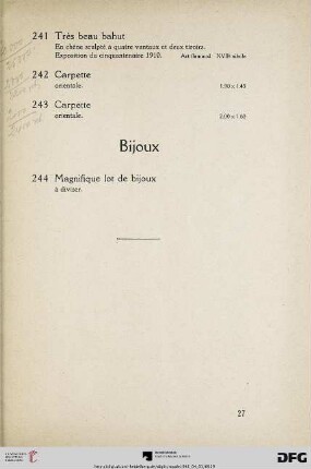 Bijoux (Nr. 244)