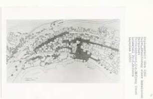 Erweiterung einer korsischen Hafenstadt, Korsika-Calvi (Diplomarbeit bei Bernhard Hermkes): Lageplan 1:500