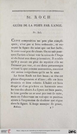 St. Roch guéri de la peste par l'Ange (No. 515)